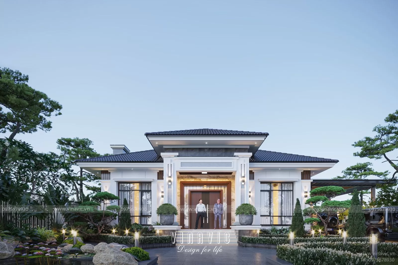 Dự Toán Chi Phí Xây Dựng Biệt Thự Mini 100m2 1 tầng