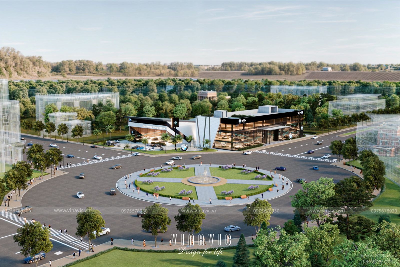 Thiết kế showroom oto hiện đại, lạ mắt, cuốn hút