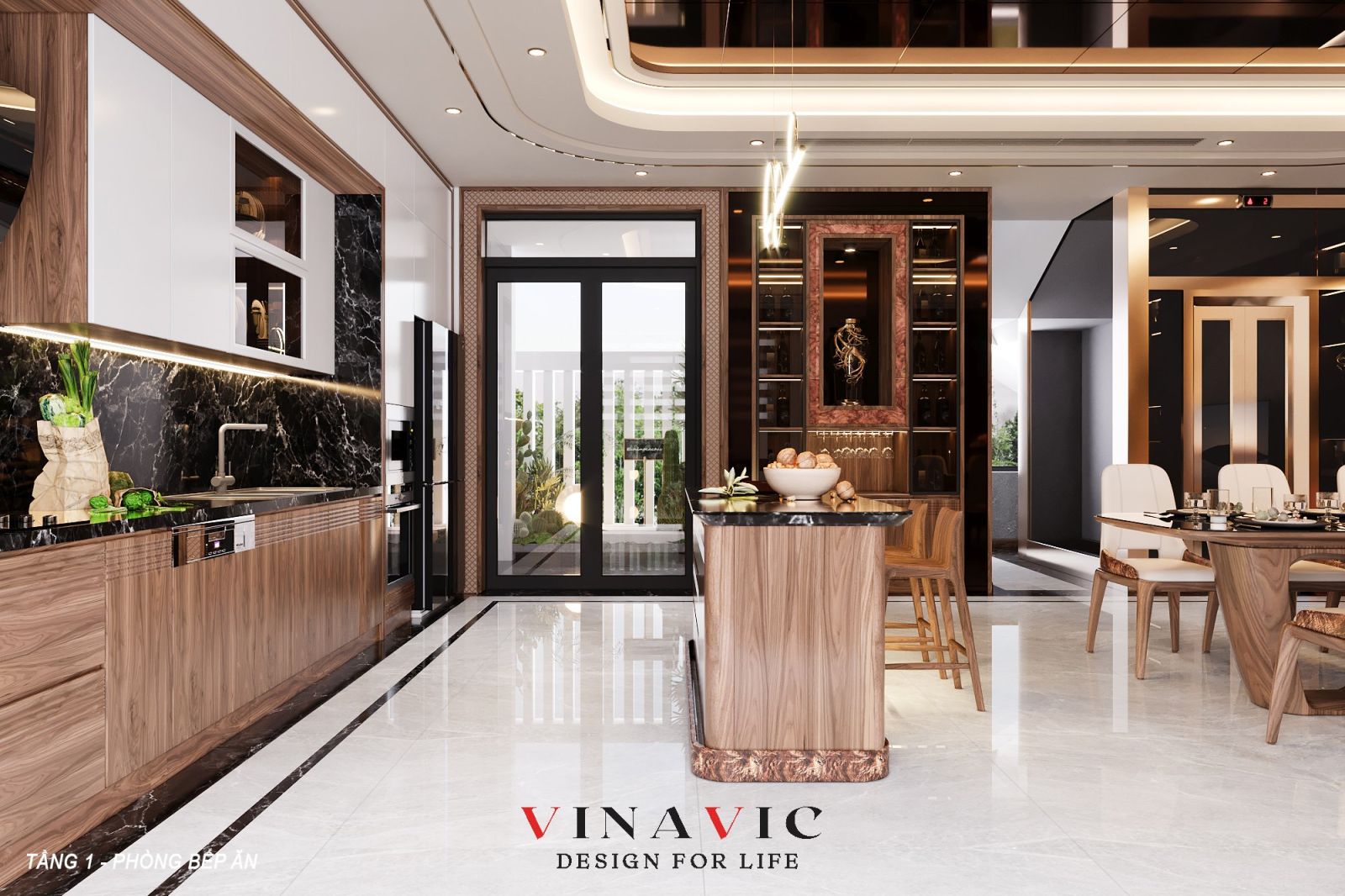 Thiết kế nội thất biệt thự 4 tầng 300m2 (CĐT: Mr Khánh - Vĩnh Phúc) NT2328