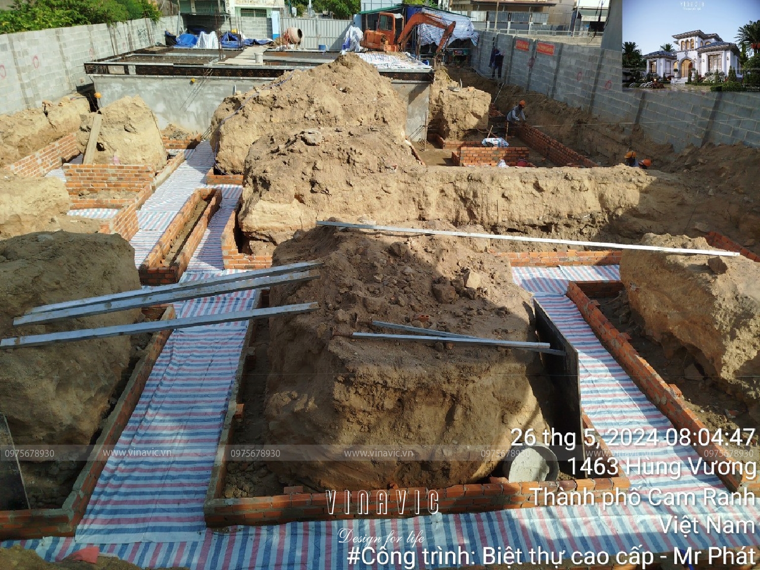 Thi công biệt thự địa trung hải 450m2 (CĐT:Mr Phát - Cam Ranh) TCBT2242