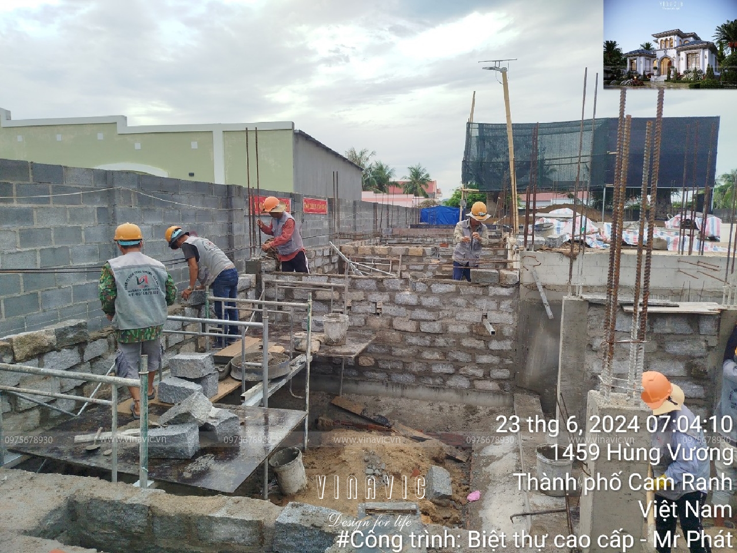 Thi công biệt thự địa trung hải 450m2 (CĐT:Mr Phát - Cam Ranh) TCBT2242