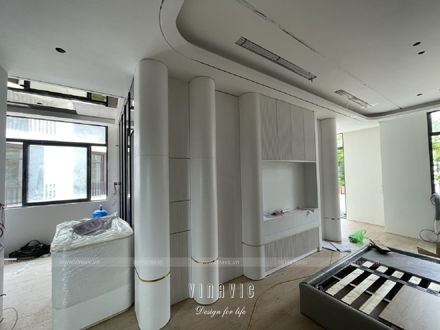 Cải tạo nội thất biệt thự 3 tầng 91m2 (CĐT: Mrs Hoàng - Hoài Đức) TCBT2243