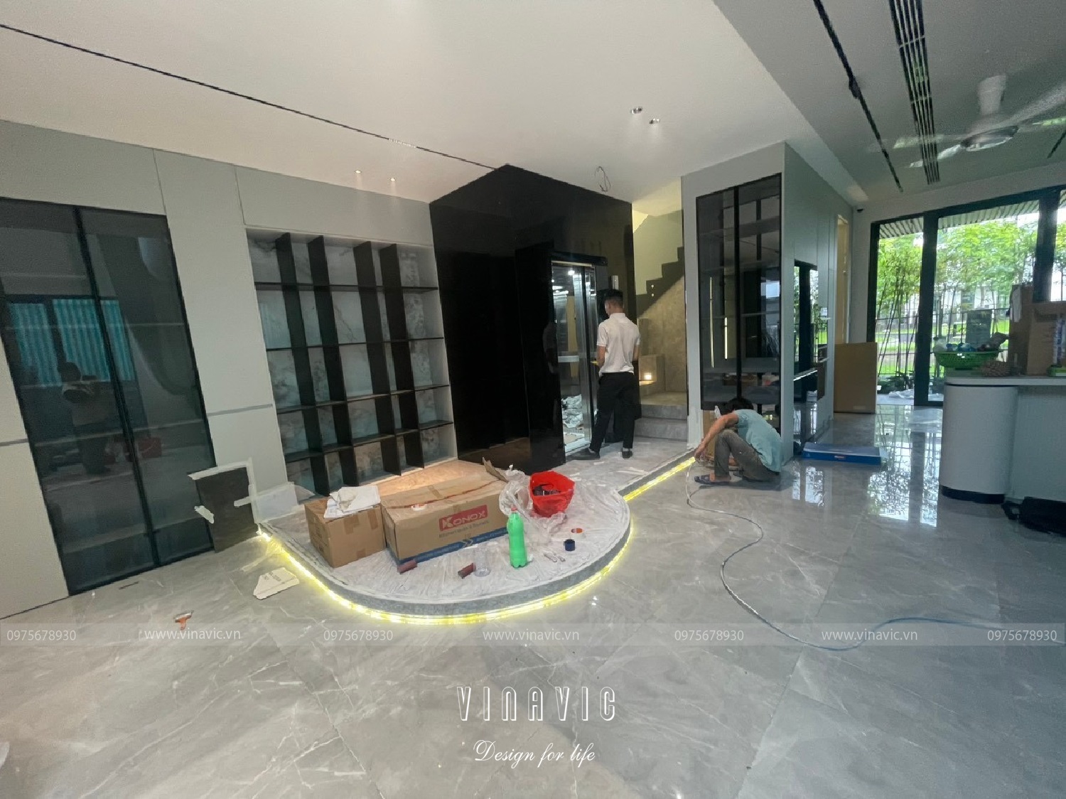 Cải tạo nội thất biệt thự 3 tầng 91m2 (CĐT: Mrs Hoàng - Hoài Đức) TCBT2243