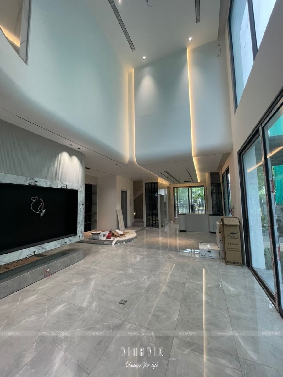 Cải tạo nội thất biệt thự 3 tầng 91m2 (CĐT: Mrs Hoàng - Hoài Đức) TCBT2243