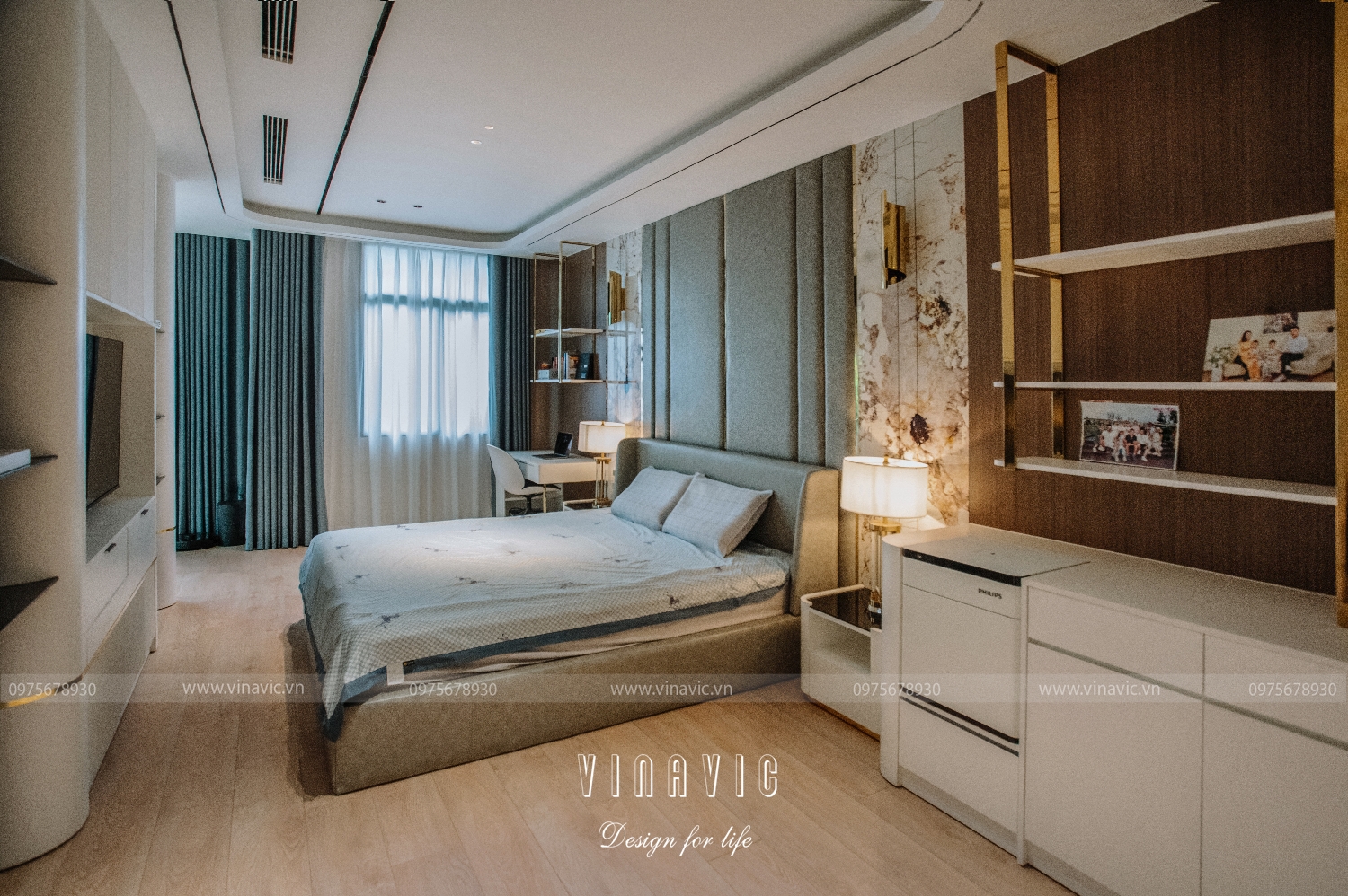 Cải tạo nội thất biệt thự 3 tầng 91m2 (CĐT: Mrs Hoàng - Hoài Đức) TCBT2243