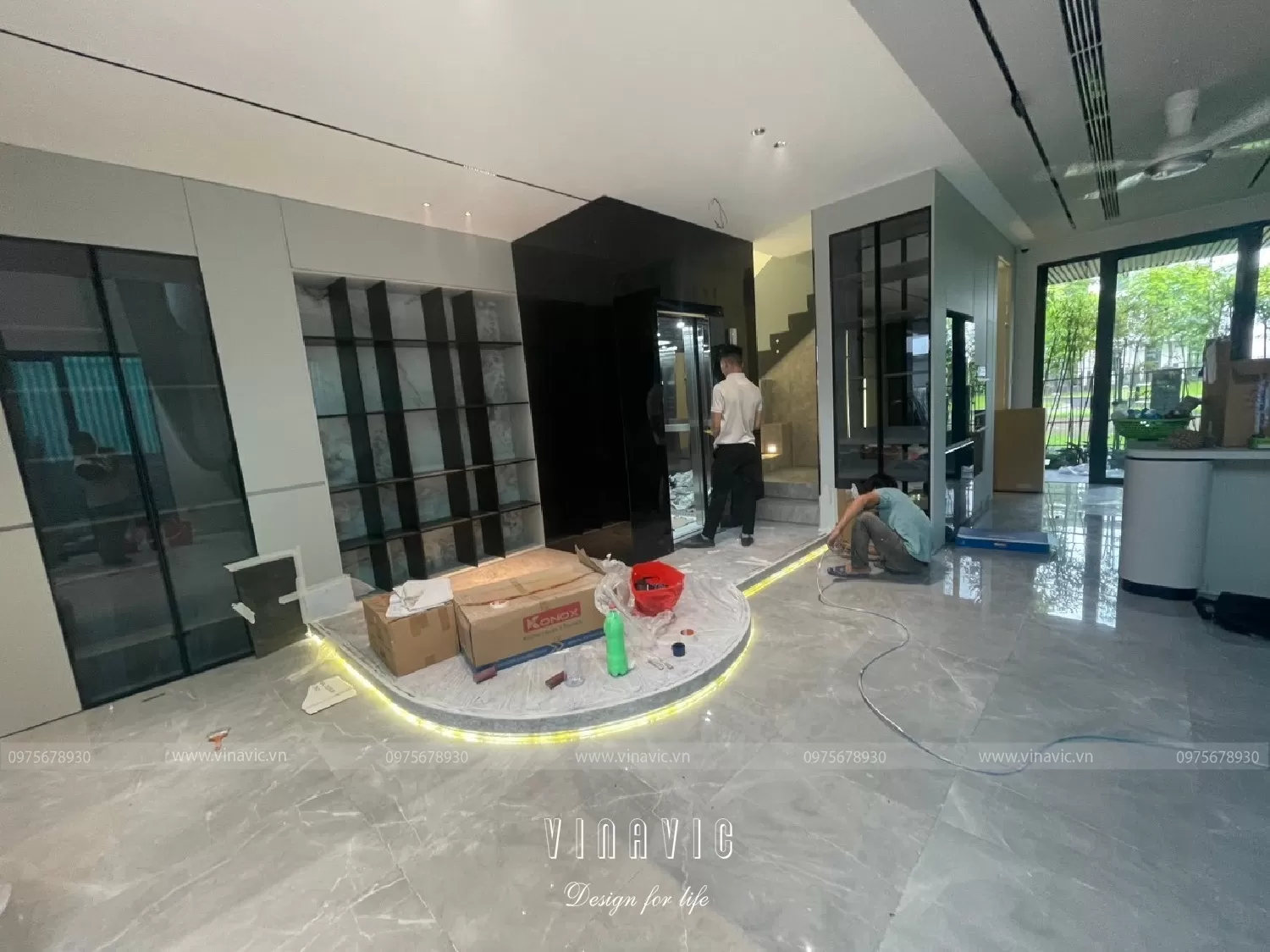 Cải tạo nội thất biệt thự 3 tầng 91m2 (CĐT: Mrs Hoàng - Hoài Đức) TCBT2243