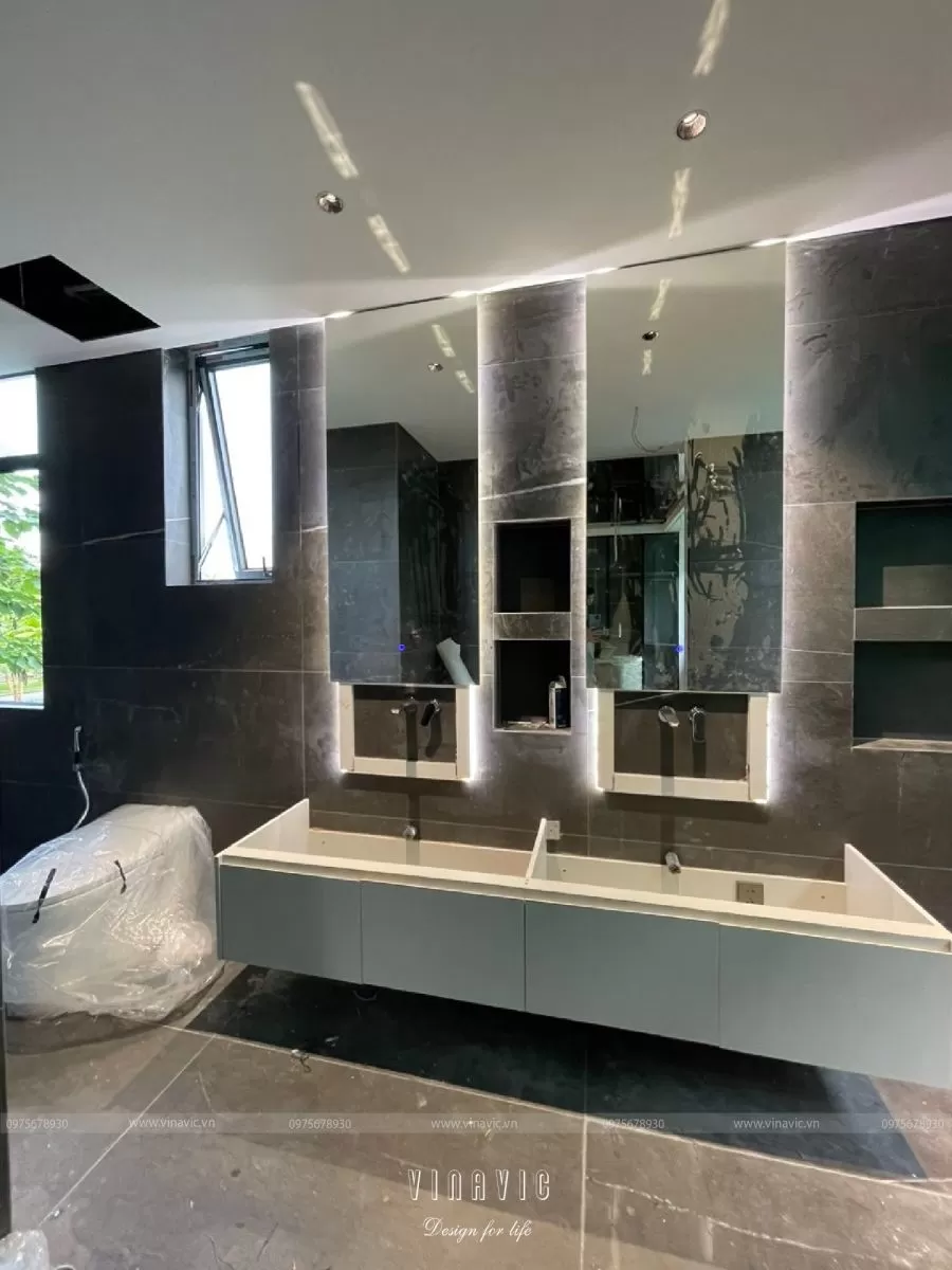 Cải tạo nội thất biệt thự 3 tầng 91m2 (CĐT: Mrs Hoàng - Hoài Đức) TCBT2243