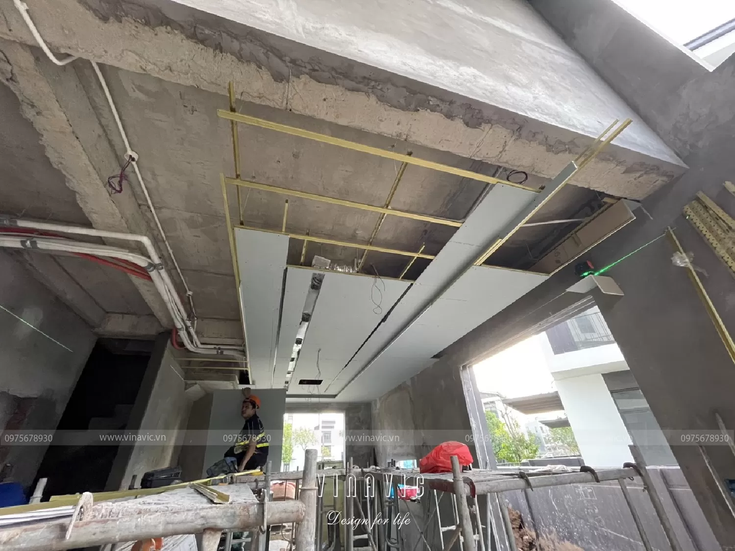 Dụng cụ thi công trần thạch cao chuyên dụng