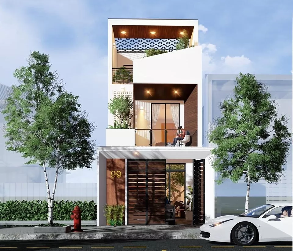 Nhà 6x15m 2 tầng 4 phòng ngủ có sân thượng thông thoáng