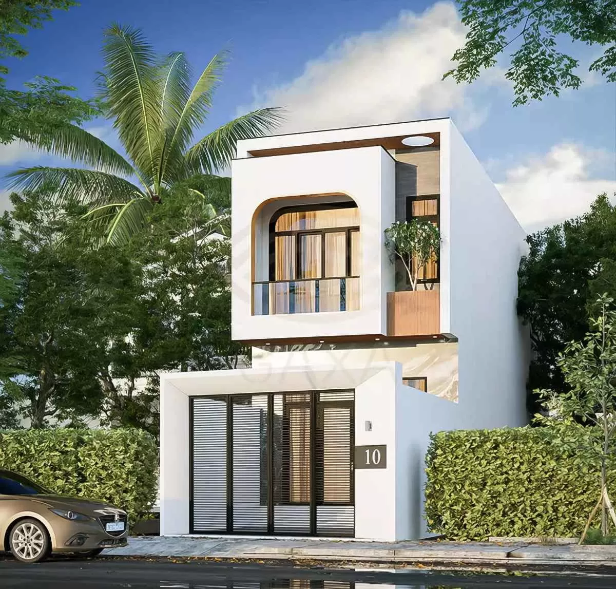 Nhà ống 2 tầng 5x18m hiện đại sang trọng