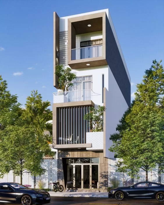 Nhà 4 tầng 50m2 có không gian sinh hoạt thoải mái