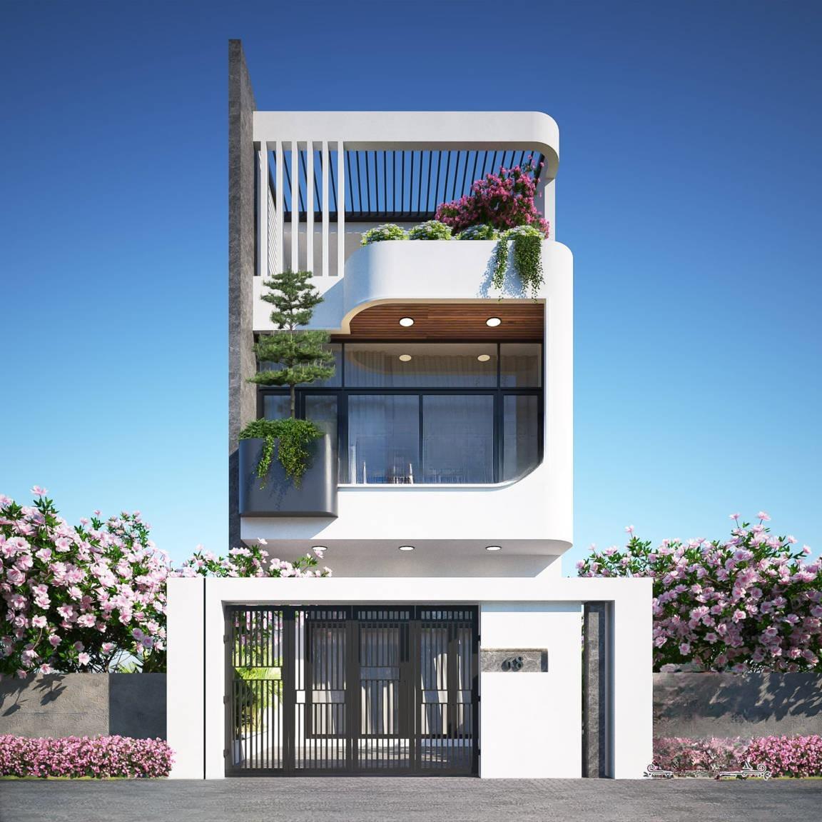Nhà ống 2 tầng 60m2 có sân thượng cực chill trên tầng tum