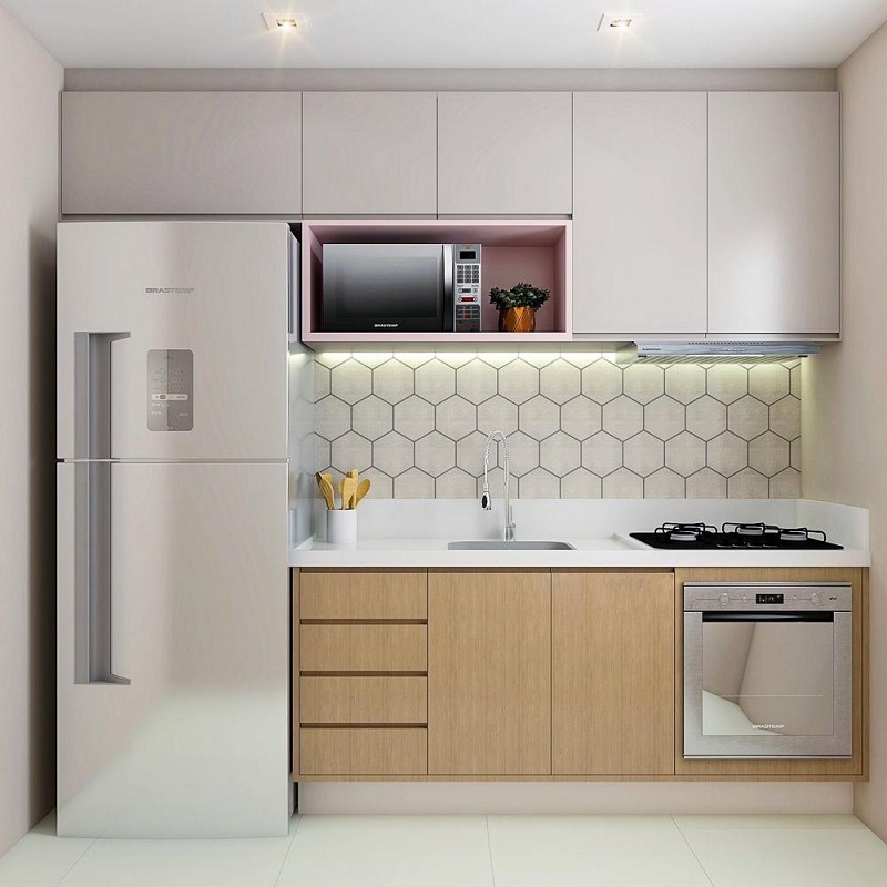 Mẫu phòng bếp xinh xắn nhỏ gọn