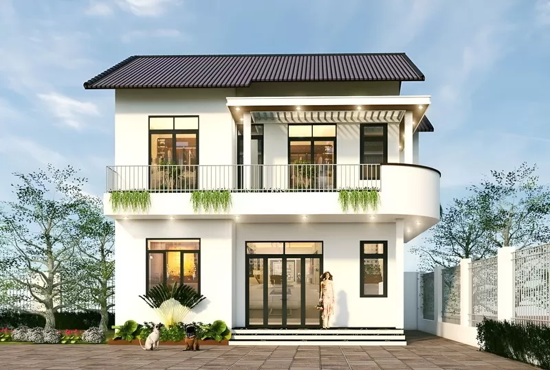 Kiểu nhà mái thái 2 tầng hiện đại phong cách độc lạ
