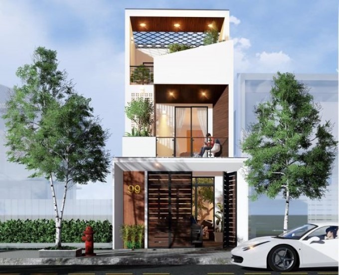 Mẫu nhà ống 3 tầng 5x14m