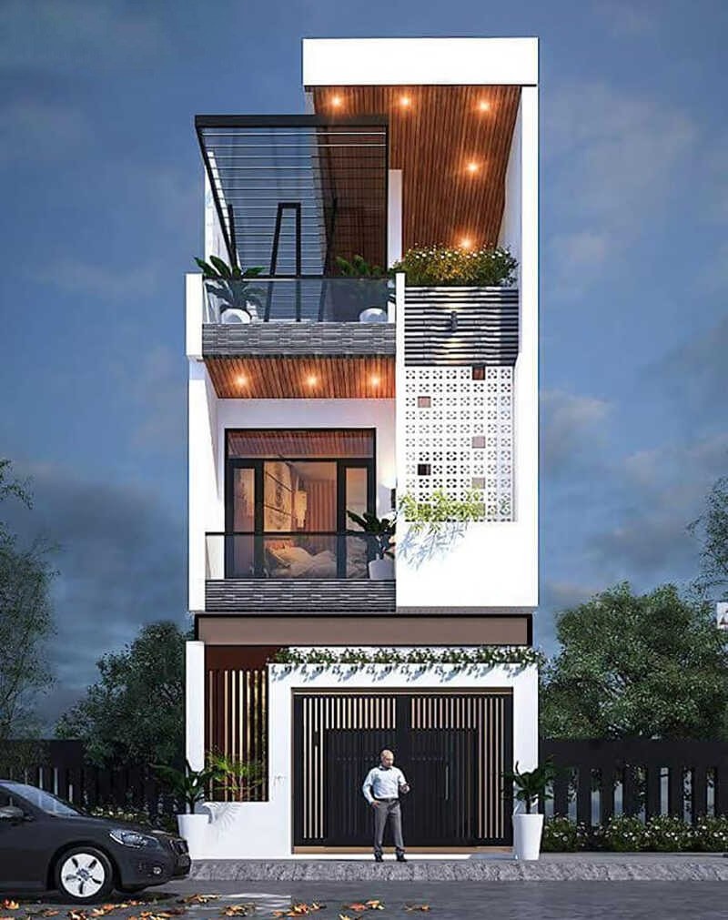 Mẫu nhà phố đẹp 3 tầng 5x20m rộng tiện nghi