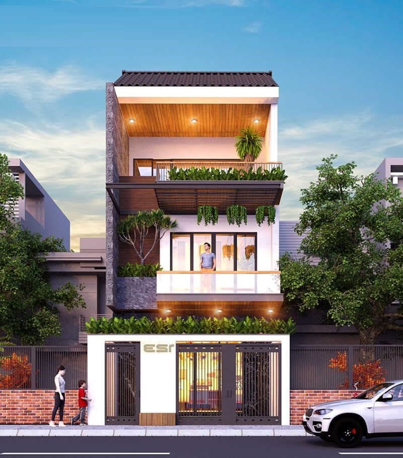 Nhà ống 3 tầng 5x15m 4 phòng ngủ rộng rãi
