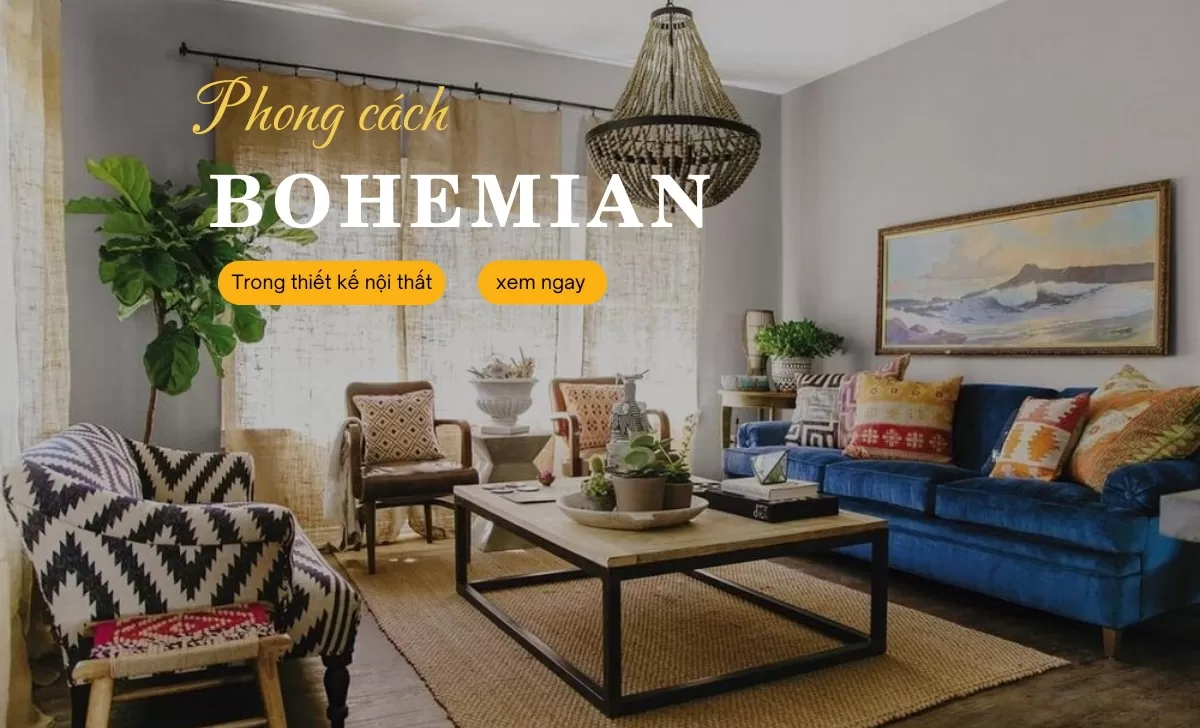 Phong cách Bohemian nội thất