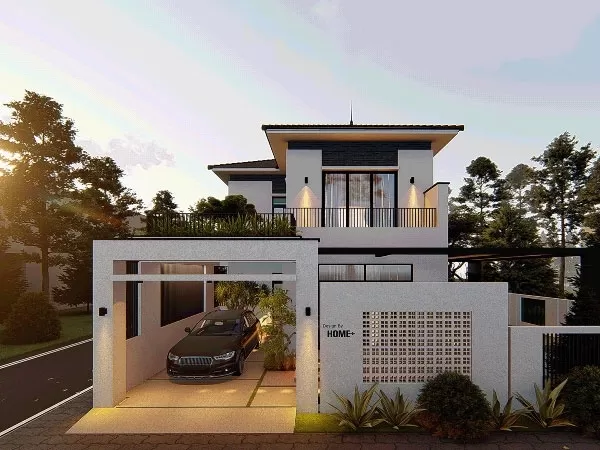 Nhà mái nhật 2 tầng 2 mặt tiền 100m2 được nhiều chủ đầu tư xây dựng