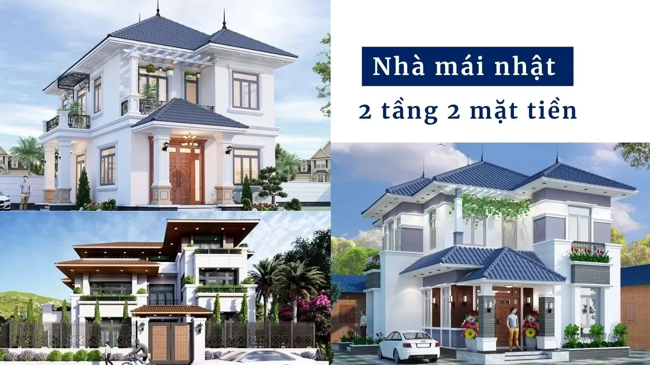 45+ Mẫu thiết kế nhà mái nhật 2 tầng 2 mặt tiền đẹp xuất sắc nhất 2024 