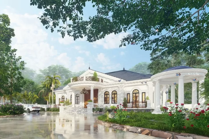 Không thể rời mắt với những mẫu nhà 1 tầng mái nhật Tân Cổ Điển tinh tế