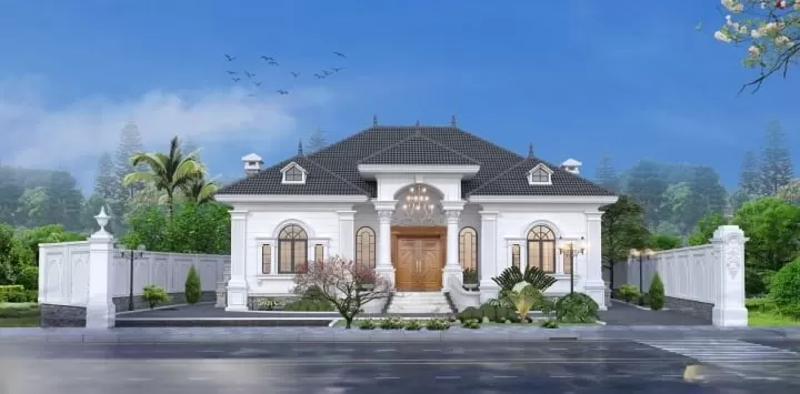 Kiến trúc đơn giản không quá cầu kỳ là điểm nhấn cho mẫu nhà 1 tầng mái Nhật