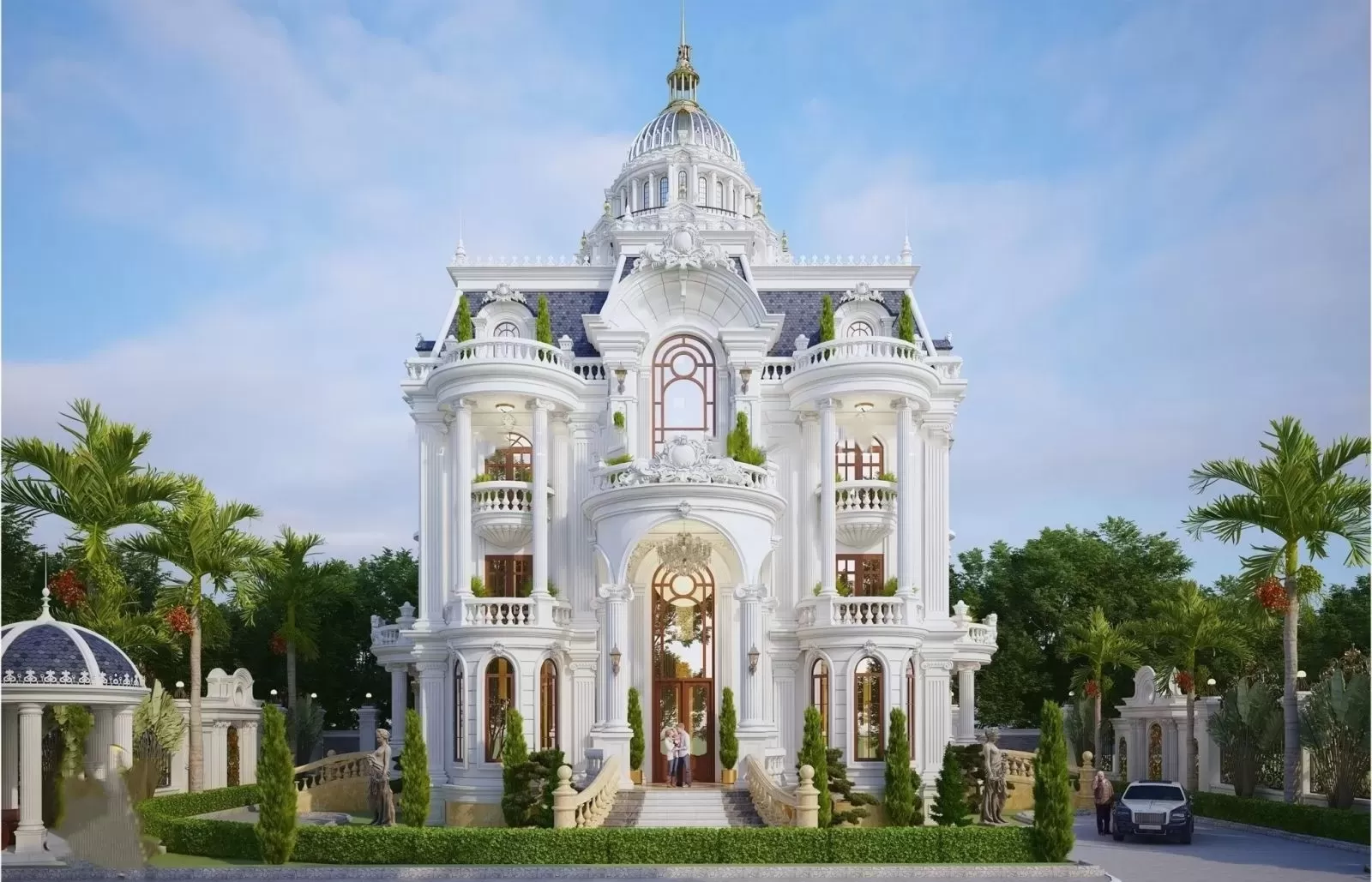 Kiến trúc Tân Cổ Điển đề cao tính đối xứng cân bằng