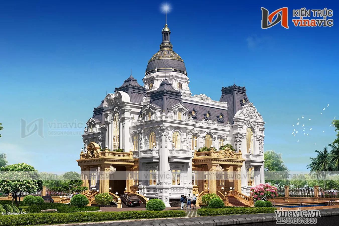 Lâu đài cung điện Tân Cổ Điển xa hoa lộng lẫy bậc nhất