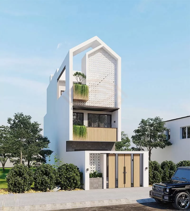  Mẫu nhà ống 4x12m 3 tầng được thiết kế phá cách