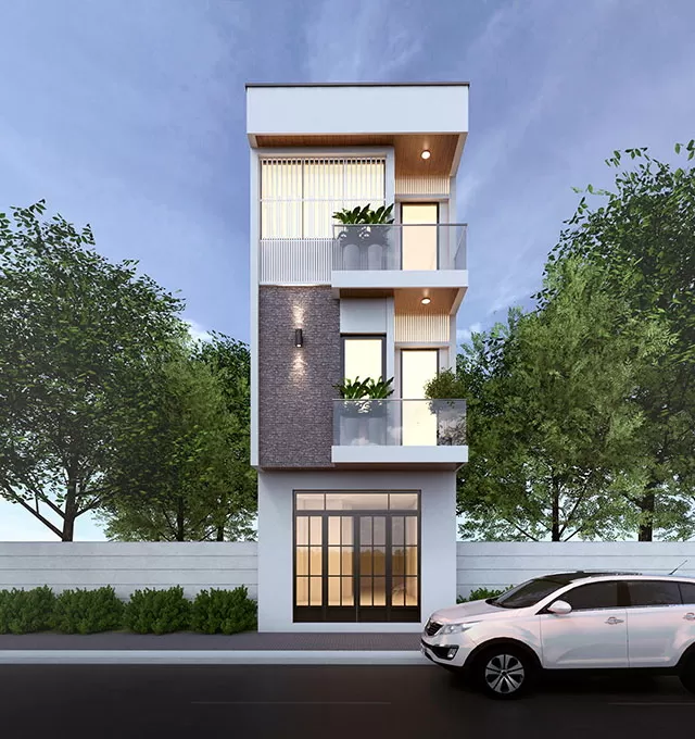 Mẫu nhà ống 4x12m 3 tầng đơn giản, tinh tế