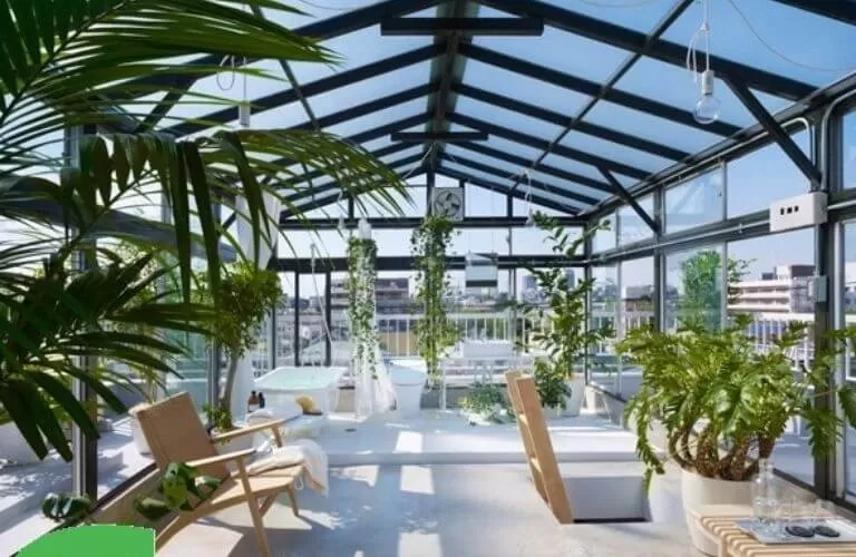 Mái che sân thượng giúp che nắng cực tốt