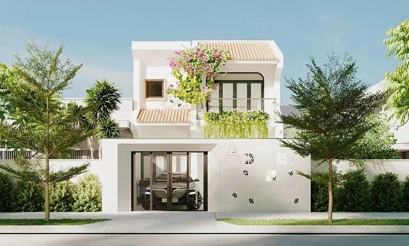 Mẫu nhà 3 tầng đơn giản tiết kiệm chi phí ở nông thôn