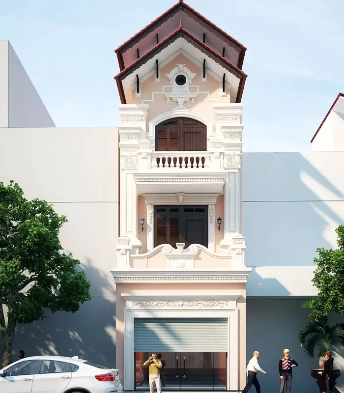 Lưu ý khi thiết kế nhà tân cổ điển 3 tầng 5x20m