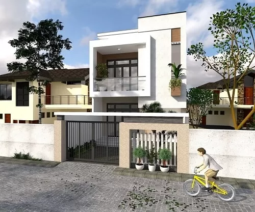 Nhà 2 tầng 3 phòng ngủ chi phí thấp