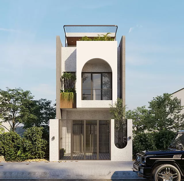 Nhà 3 phòng ngủ 2 tầng 5x17 thiết kế hiện đại