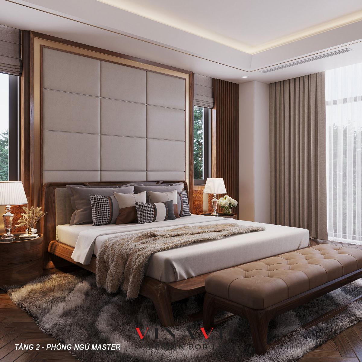 Thiết kế nội thất biệt thự 3 tầng hiện đại 150m2  (CĐT: Mr Thạch - Ninh Bình) NT2330