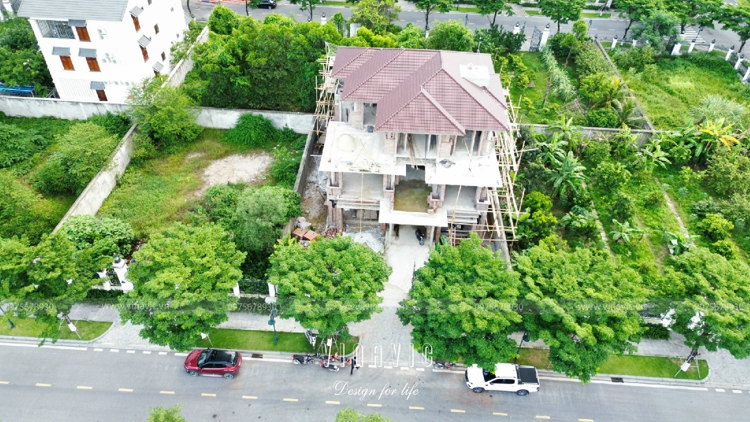 Thi công biệt thự 3 tầng hiện đại 250m2 Mrs Hương - Thanh Hóa TCBT2245