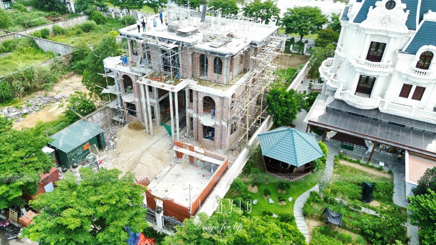 Thi công biệt thự 3 tầng tân cổ điển 195m2 Mr Tùng - Thanh Hóa TCBT2246