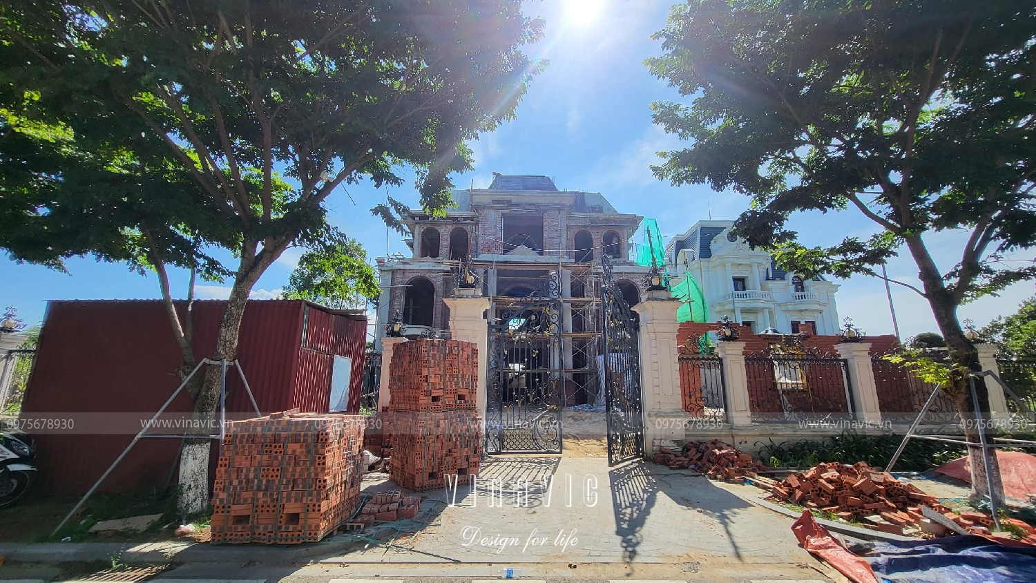 Thi công biệt thự 3 tầng tân cổ điển 195m2 Mr Tùng - Thanh Hóa TCBT2246