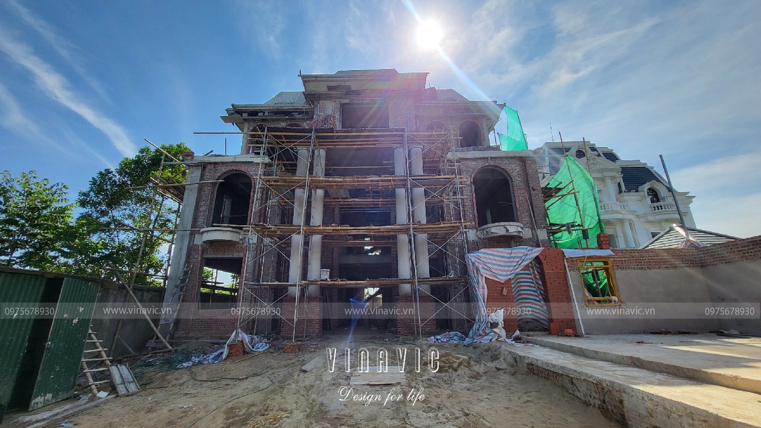 Thi công biệt thự 3 tầng tân cổ điển 195m2 Mr Tùng - Thanh Hóa TCBT2246