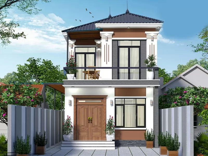 Mẫu nhà 2 tầng 6x15m chi phí xây dựng thấp