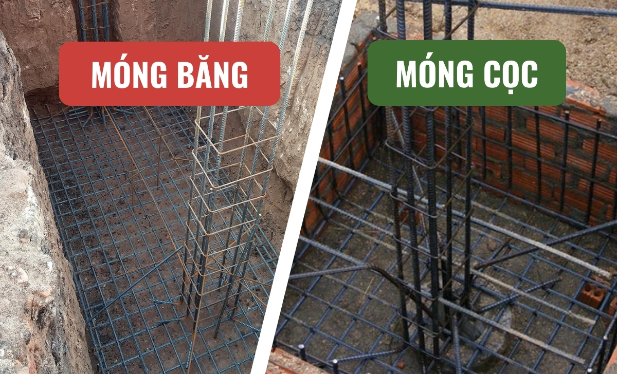 So sánh móng băng và móng cọc