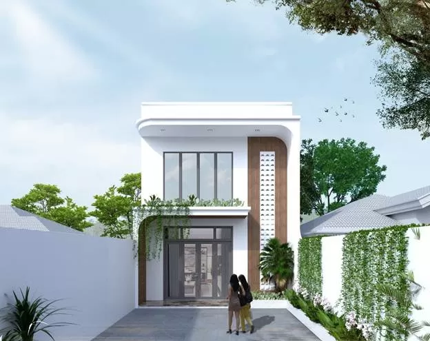 Thiết kế nhà gác lửng 3 phòng ngủ 6x15m phong cách hiện đại trẻ trung