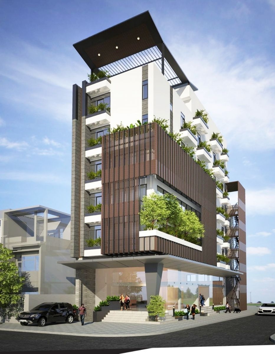 Nhà 5x16m có thang máy kiêm văn phòng