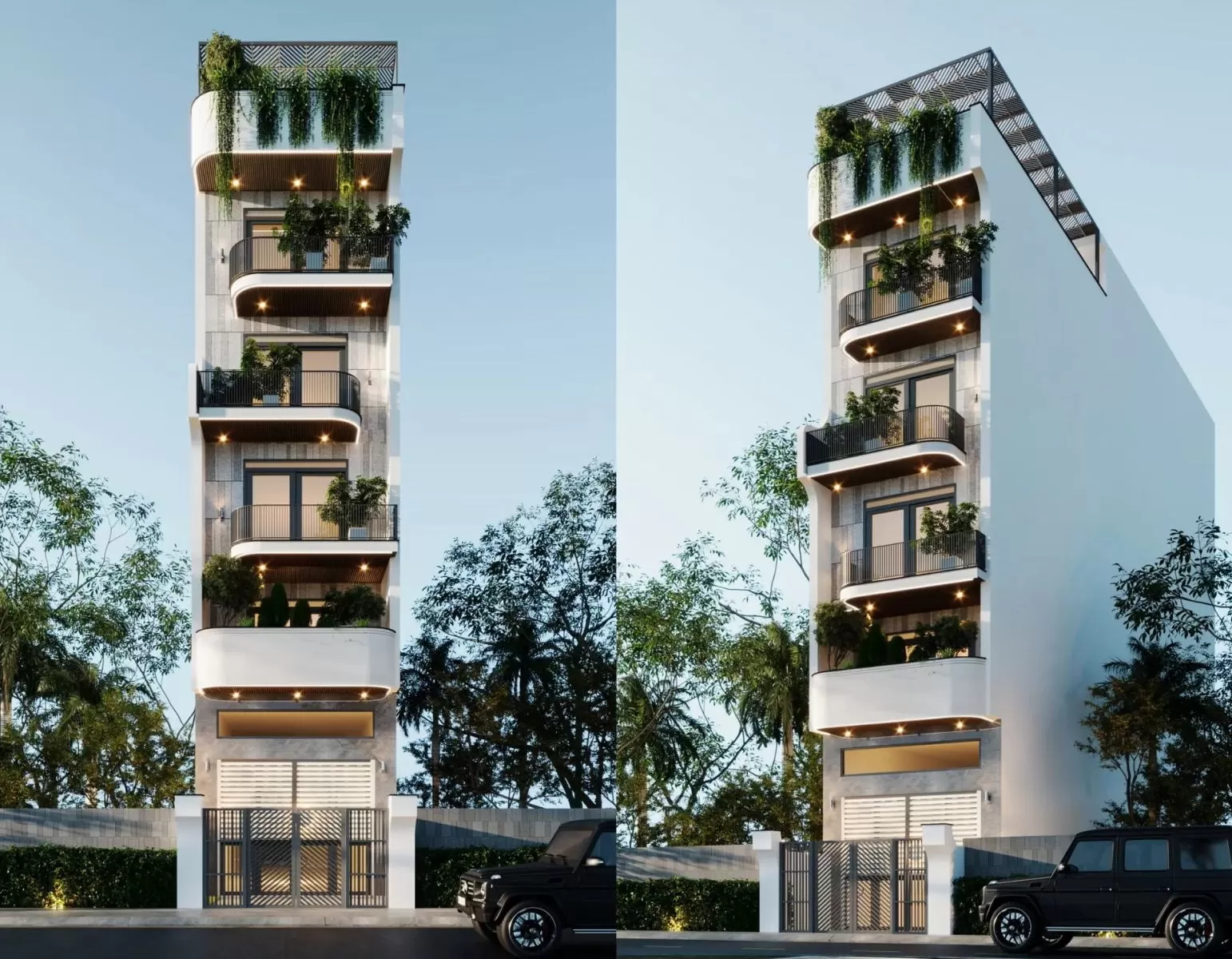 Thiết kế nhà phố 5x16m có thang máy vừa ở vừa kinh doanh