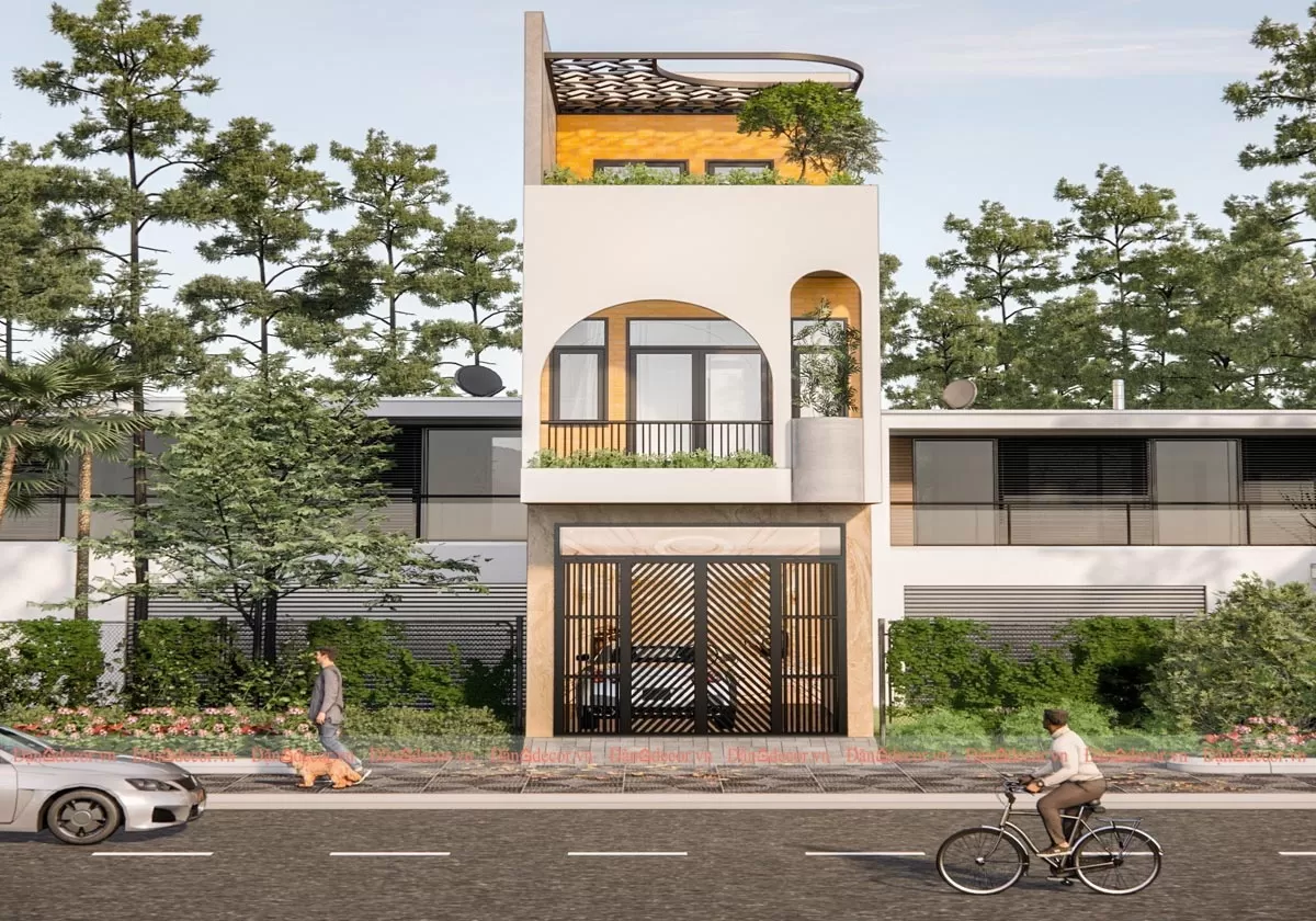 Thiết kế nhà 60m2 công năng 3 phòng ngủ tiện nghi