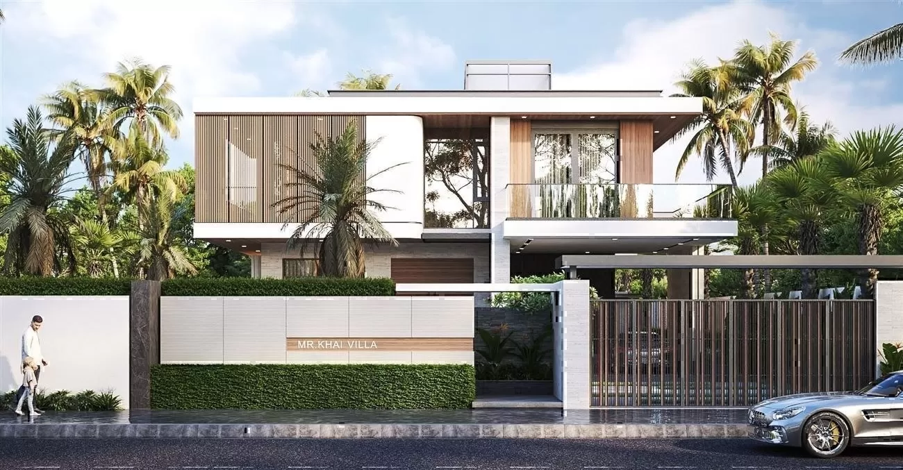 Thiết kế nhà mặt tiền 20m sâu 5m được ưa chuộng hiện nay