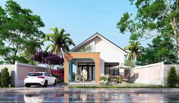 Nhà cấp 4 70m2 2 phòng ngủ có sân vườn rộng