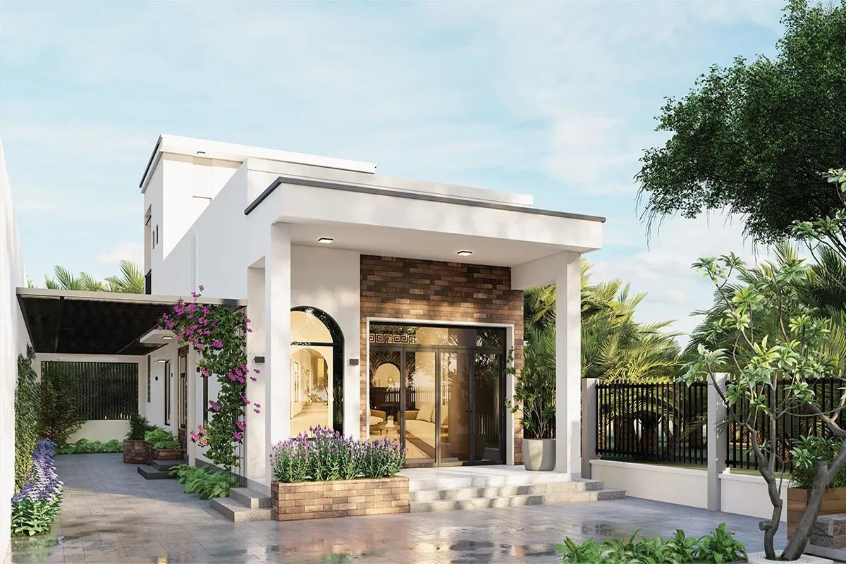 Nhà cấp 4 60m2 1 phòng ngủ nhỏ gọn