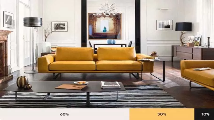 Tỷ lệ phối màu 60-30-10 trong lát nền ốp tường cực bắt mắt